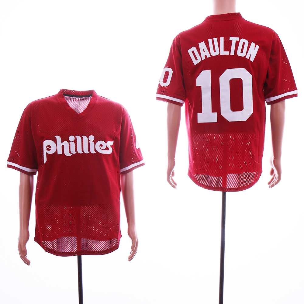 Phillies 10 Darren Daulton Red Mesh BP Stitched Baseball Jerseys,We sell and wholesale Phillies 10 Darren Daulton Red Mesh BP Stitched Baseball Jerseys on line form chian!